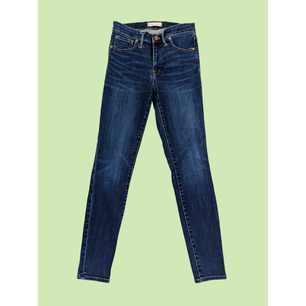 Madewell Jeans 27 9" Mid-Rise Skinny  in Larkspur Wash‎ F8990